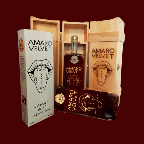 Amaro Velvet – MIGLIOR AMARO DEL MONDO 2021 in Scatola Legno